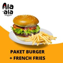 Paket Beef Burger   French Fries