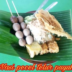 Nasi Pecel   Telur Puyuh