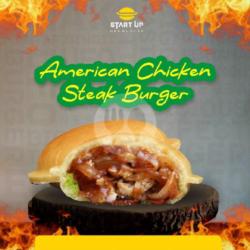 American Chicken Steak Burger