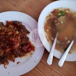 Oseng Babat Paru Iso Kuah Soto Bening