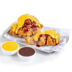 Korean Cheesy Buldak Fried Chicken (2pcs)