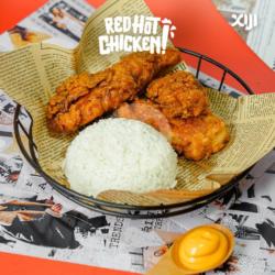 Red Hot Chicken Rice, Cheese Sauce