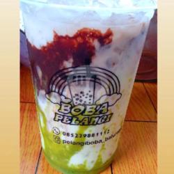 Choco Greentea Toping Boba