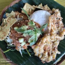 Nasi Pecel   Bakwan Sayur