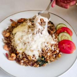 Nasi Goreng Ayam Keju Mozzarella