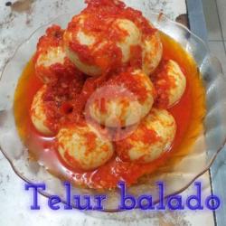 Nasi   Telur Bulet Balado   Sayur Kangkung   Tempe G Tepung