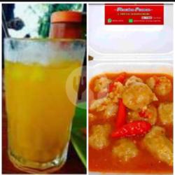 Pentol Ranjau   Orange Jus