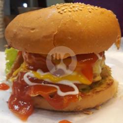 Burger Keju   Telur