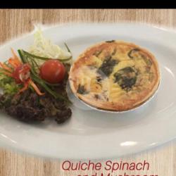 Quiche Spinach & Mushroom