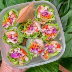 Vegetarian Mushroom Salad Roll (jamur)