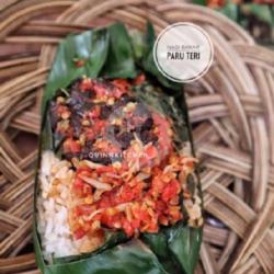 Nasi Bakar Paru Teri