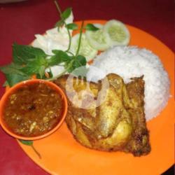 Ayam Penyet Dada   Nasi Putih