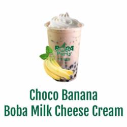 Choco Banana Cheese Boba Milk