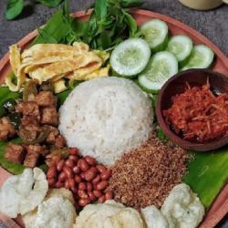 Nasi Ulam Perkedel Teri