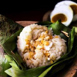 Nasi Bakar Telur Asin