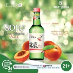 [ 21] Soju Chum Churum Peach - Soju Premium Imported - 360 Ml