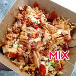 Takoyaki Mix (cumi/gurita, Kepiting, Keju, Sosis)