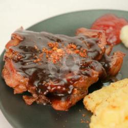 Chicken Steak Blackpepper Sauce