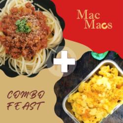 Combo Feast : Country Style Mac N Cheese   Spaghetti Bolognese