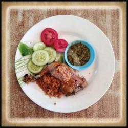 Ayam Penyet Dada Cabe Ijo 1 Pcs