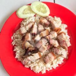 Nasi Hainam Dengan Babi Panggang/ Merah/ Kuping/ Ngohiong