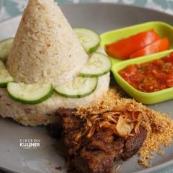 Paket Daging Gepuk Serundeng Nasi Rempah