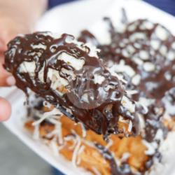 Pisang Keju Glaze Coklat