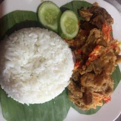 Nasi   Cumi Geprek