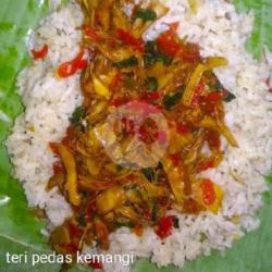 Nasi Liwet Bakar Teri Kemangi