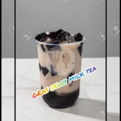 Grass Jelly Milktea