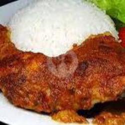 Nasi Ayam Bakar Rendang Paha 1/4 Ekor