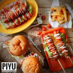 Paket Heboh (burger Hotdog Sosis Kentang)