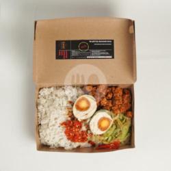 Nasi Rames Telor Asin