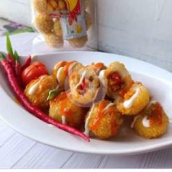 Cigor(cilok Goreng )tulang. . Bumbu Bisa Mayo, Saus Tomat, Pedas, Ato Bisa Pedas Manis