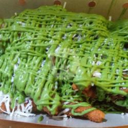 Pisang Keju Glaze Greentea