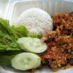 Ayam Geprek Crispy   Nasi Sambal Campur