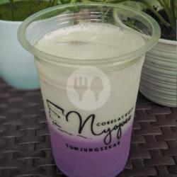 Ice Taro Cheese Milk