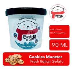 Cookies Monster Ice Cream Es Krim Gelato