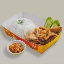 Nasi Kulit Sambal Kosek