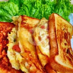 Roti Bakar Telur Sosis Keju