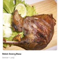 Bebek Goreng Biasa Lalab Sambel