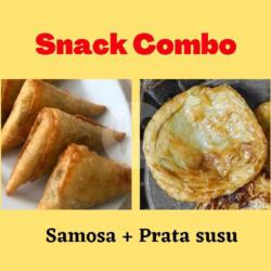 Snack Combo 1 - (samosa   Prata Susu)