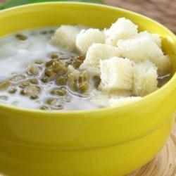 Bubur Kacang Ijo Roti Susu