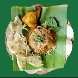 Nasi Pecel   Ayam Goreng