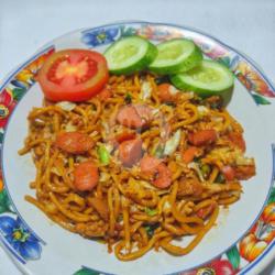 Mie Tektek Goreng   Sosis