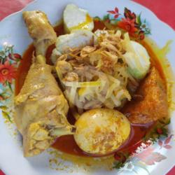 Lontong Sayur Ayam   Telor   Tahu   Krupuk & Sambal