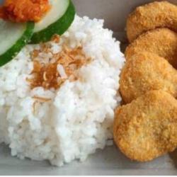 Paket Nasi Naget Goreng Sambal Geprek