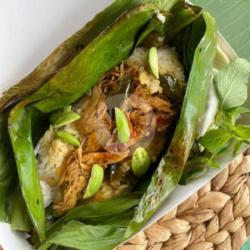 Nasi Bakar Pete Ayam Suir Cabe Ijo