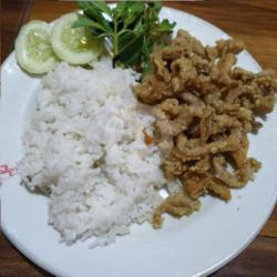 Nasi Usus Goreng Tepung