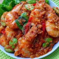 Udang Sambal Caplak   Nasi